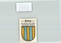 06780 O4415 Zörbig - Vignette Wappen Freist. Preußen Prov. Sachsen Regierungsbezirk Merseburg