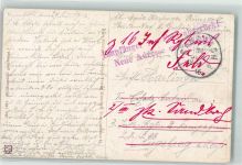 Empfänger ins Feld abgerückt Adresse unbekannt 16. Regiment Feldpoststempel WK I 1916