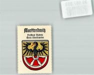 95615 W8590 Marktredwitz Vignette Wappen Freistaat Bayern Kreis Oberfranken