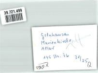63571 W6460 Gelnhausen FOTO KEINE AK Marienkirche Altar Ort handschriftlich Foto Original aus Archiv eines Ansichtskartenverlags