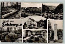 64686 W6147 Felsberg Foto AK Denkmal Riesensäule Aussichtsturm Ohly-Turm Gasthaus