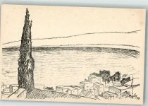 Haifa 1929 Künstlerkarte sign. Cherniak, A.