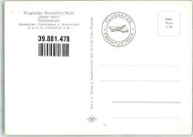W6000 Frankfurt am Main Weltzeituhr Propellermaschine Terminal Flughafen