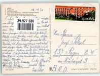 06526 O4700 Sangerhausen Foto AK Marktplatz Rosarium Kornmarkt Wilhelm-Koenen-Straße Polytechnische Oberschule Süd-West-Siedlung Fotograf Steffen VEB Bild und Heimat