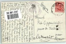 39046 St. Ulrich in Gröden Ortisei Foto AK Hüttenstempel Rifugio Passo Ferrara Ort lt. Stempel