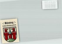 17255 O2084 Wesenberg , Meckl Vignette Wappenmarke Kaffee Hag