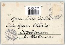 21720 W2162 Mittelnkirchen 1898 - Handlung H.Heinrich Tracht Altenlande Landhaus Lühe Brücke