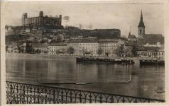 Bratislava - Bratislava (Slowakei) Leporello, Foto-Karte II (fleckig VS/RS)
