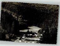 37412 W3429 Scharzfeld Foto AK Das Waldschwimmbad mit Campingplatz im Bremketal