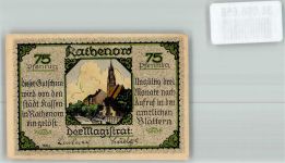 14712 O1830 Rathenow Notgeldschein Notgeld 75 Pfennig Zietenhusar