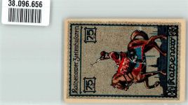14712 O1830 Rathenow Notgeldschein Notgeld 75 Pfennig Zietenhusar
