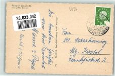 36355 W6424 Hochwaldhausen Foto AK Pension Waldcafe