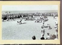 27472 W2190 Döse FOTO KEINE AK Foto montiert auf Karton Spiele auf dem Watt