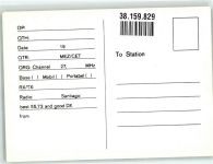 W8900 Augsburg , Bay CB-Station Crest 1 Qsl-Karte