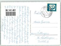 82266 W8084 Inning a. Ammersee Foto AK Panorama des Ortes mit Pfarrkirche St. Johannes Baptist Dorfstraßen Fotograf Fenner