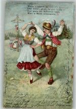 Tracht Volkstanz 1904 Gebrauchsspuren
