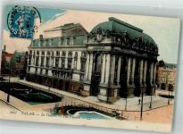 62100 Calais 1921 Foto AK Theater Briefmarke Bildseite