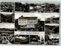 65391 W6223 Espenschied Foto AK Cafe Pension Talblick Werkerbachtal Wispertal Weisenstein Wisperquelle Lauksburg Burg Rheinberg Weizenwiese Burg Gerold Laukenmühle