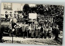 Festwagen Forstwirtschaft Privatfoto AK
