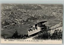 65100 Lourdes Foto AK Bergbahn Pic du Jer