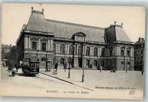 35000 Rennes Foto AK Justizgebäude Straßenbahn
