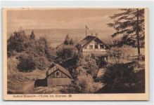 Julius Blanck-Hütte im Süntel gelaufen. Leicht bügig, leicht fleckig, am Rand oben leicht beschnitten, sonst gut erhalten
