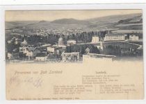 Bad Landeck / Ladek-Zdrój - Kreis Habelschwerdt / Bystrzyca Klodzka. Panorama der Stadt gelaufen 1903. Leicht fleckig, sonst gut erhalten