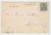 Bad Landeck / Ladek-Zdrój - Kreis Habelschwerdt / Bystrzyca Klodzka. Panorama der Stadt gelaufen 1903. Leicht fleckig, sonst gut erhalten