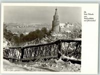 07570 O6518 Weida , Thür - Wünsche Weihnachtsfest Jahreswechsel Winter Schnee Burg Turm