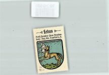 15326 O1211 Lebus Vignette Wappen Wolf Lamm Kaffee Hag Nr. 34