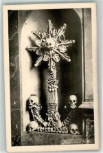 Kutna Hora Kuttenberg Beinhaus Sedlec Skelett Foto AK