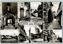 41539 W4047 Zons - Juddenturm Alte Mühle Rheintor Hinter der Mauer