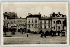 Freiberg in Mähren Pribor Foto AK Platz Auto Gasthaus Hotel Kinder Geschäft Ort lt. Stempel