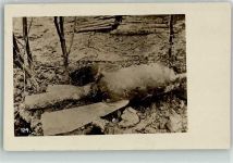 Franz. Flugzeugbombe Blindgänger Nr 124 Waffe Foto AK
