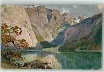 Obersee Künstlerkarte Compton, E. H. Gebrauchsspuren