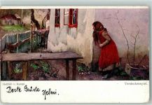 Kinder Versteckenspiel Wiener Kunst B.K.W.I. Nr.1007 Kempf, G. Th. von Hartenkampf Künstlerkarte