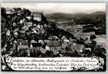 91349 W8551 Egloffstein - mit Burg Egloffstein und Pfarrkirche St. Bartholomäus