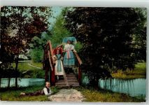 03096 O7502 Burg , Spreewald - Spreewald eine Bank Tracht