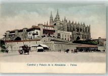 Palma Mallorca Foto AK Kathedrale Palacio de la Almudaina