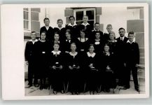 Gruppenfoto Konfirmation Privatfoto AK