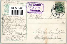 Bedrichov Friedrichswald 1908 - Hüttenstempel Elbfallbaude