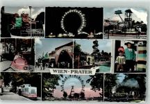 1020 Wien 2. Bezirk, Leopoldstadt 1961 Foto AK Prater Riesenrad Eisenbahn