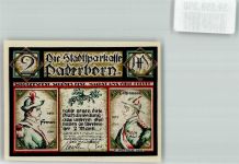 33098 W4790 Paderborn 1921 Notgeldschein 2 Mark Das Schützenfest Auffahrt der Königin