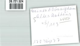 63477 W6457 Dörnigheim FOTO KEINE AK Rathaus Ort handschriftlich Foto Original aus Archiv eines Ansichtskartenverlags