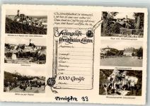 91284 W8574 Neuhaus a d Pegnitz Foto AK Burg Veldenstein Pension Posterholungsheim Höhle Maximiliansgrotte