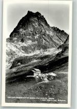 Neue Heilbronner Hütte Foto AK Hüttenstempel Foto Risch-Lau