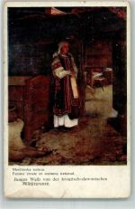 Junge Frau von der kroatisch-slawonischen Militärgrenze D.K. & Co. S. 176 Trachten ehem. Jugoslawien Künstlerkarte