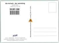 vermenschlicht Der Weinkönig sign. Mirisch Tilo Frosch Künstlerkarte