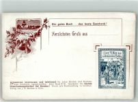 Vignette Glocken Unterhaltungsbücher Werbung Druckerzeugnis Gebrauchsspuren