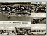 27472 W2190 Duhnen Foto AK Fliegeraufnahme Schwimmbad Strandpromenade Wattenfahrt